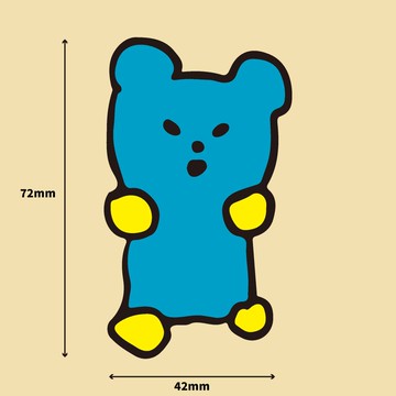 小熊軟糖防水貼紙 | 跳跳糖汽水口味