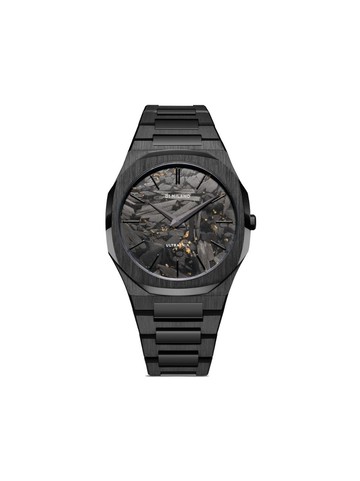 D1 Milano - Ultra Thin 40mm - men - stainless steel/Sapphire Glass/Carbon - One Size - Black