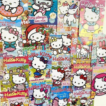 ✨臺灣出貨✨120張Hello Kitty海報爆款少女心可愛學生宿舍臥室牆貼房間裝飾