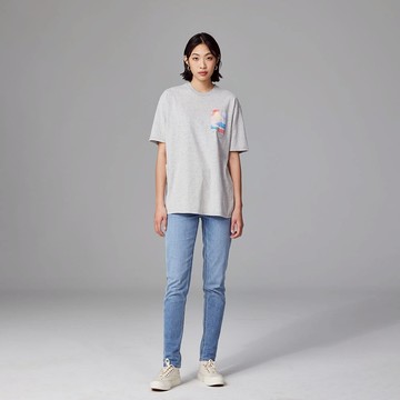 Lee 女款 413 高腰標準小直筒牛仔褲 10.5oz | 101+