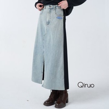 Qiruo 奇若秋冬專櫃牛仔裙6240B 時髦休閒旅遊最愛