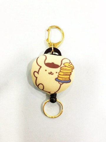 【震撼精品百貨】Pom Pom Purin 布丁狗 布丁狗伸縮鑰匙圈-鬆餅#07610 震撼日式精品百貨
