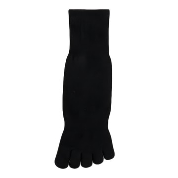 FELYR 費拉 棉襪 毛巾底 3/4長 五指襪  黑色  20~26cm