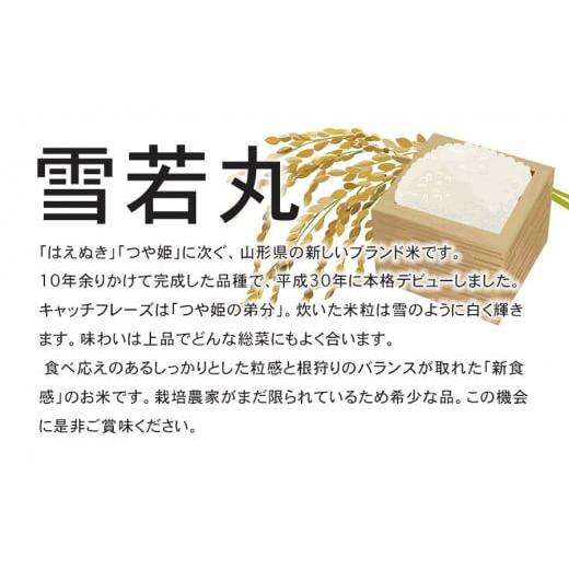 ふるさと納税 山形県 鶴岡市  特別栽培米雪若丸 無洗米 10kg (5kg×2袋) ×6ヶ月 山形県鶴岡産　鶴岡協同ファーム