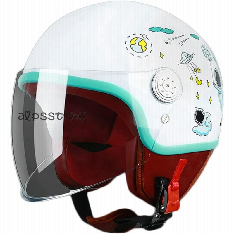原付 子供用 バイクヘルメット キッズ 春夏 秋冬 スムーズ かわいい バッテリカー オートバイ シールド付 Pc Abs素材 日焼け止め 通販 Lineポイント最大get Lineショッピング