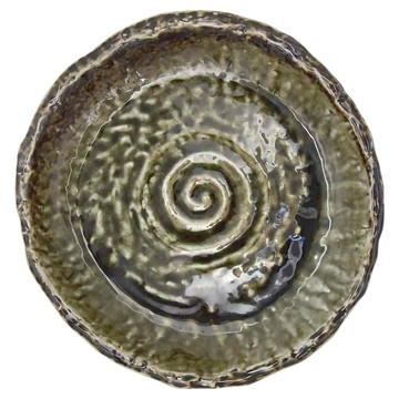 皿 日本製  織部螺紋  9吋  1個