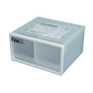 將將好收納 Fine單層雙格抽屜整理箱-20L