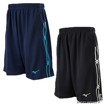 Mizuno 美津濃 針織短褲 男裝 拉鍊口袋 台灣製 藍/黑【運動世界】32TBC53314/32TBC53391