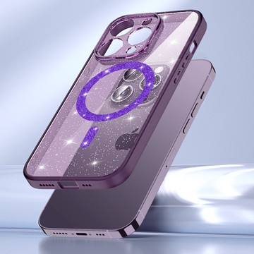 ins風爆款 閃粉磁吸殼 防摔殼 適用於 iPhone 14 12 13 Pro Max 手機殼 i14 13 保護殼