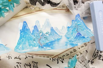 雪嶺云松 PET 紙膠帶 貝殼光 10米卷