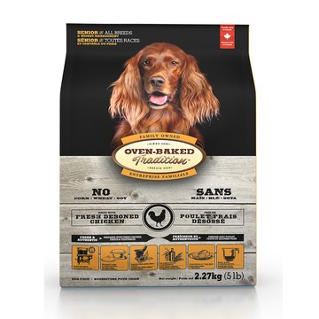 Oven-Baked 【Oven-Backed非吃不可】《WDJ推薦》高齡/減重犬 / 狗飼料-大顆粒-25lb
