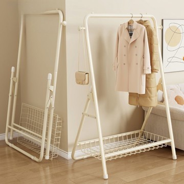 【1900人收藏】陽臺疊衣架落地立式臥室家用掛衣架子室內置物收納晾衣架衣帽架