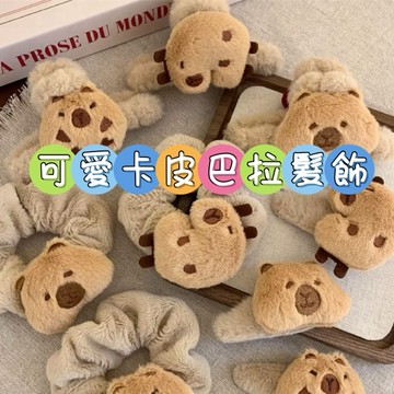 【隔日到貨】🔥 現貨 可愛 髮圈 抓夾 瀏海夾 鯊魚夾 髮夾 髮飾 髮帶 綁頭髮 大腸髮圈 卡皮巴拉 水豚君 禮物 送禮