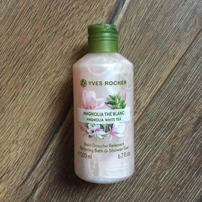 法國製Yves Rocher Shower Gel Magnolia White Tea 木蘭花白茶沐浴乳