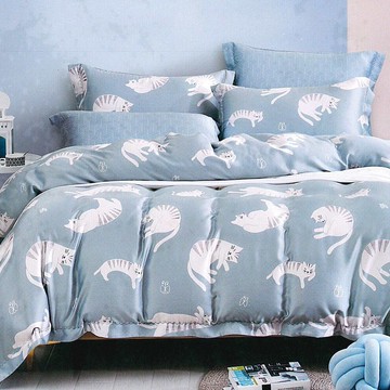 LN21/奧地利100%萊賽爾涼感40支純天絲TM/全鋪棉床包兩用被套