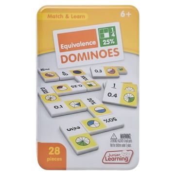 Junior Learning 骨牌接龍遊戲 等價關係 6歲以上 28塊  1盒