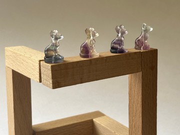 花堯 螢石貓貓 天然礦石 螢石 智慧之石 辦公室小物 禮物