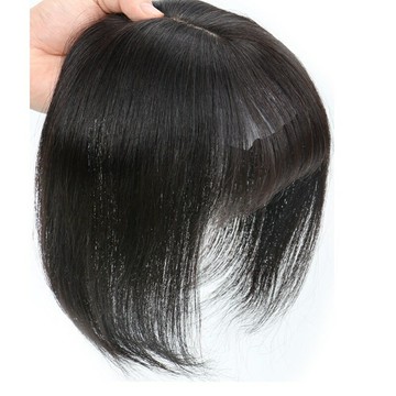 【巴黎精品】現貨+預購 女假髮片全真髮透氣假髮片輕量隱形增髮量假髮接髮-空氣瀏海直髮補髮量2色p1be33