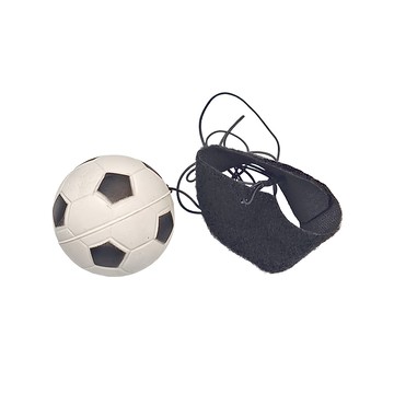 手腕彈力球 足球 橡膠材質  3顆