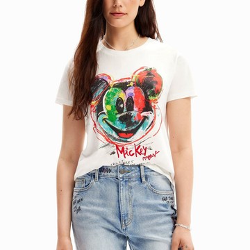Desigual X 米奇聯名藝術風T恤