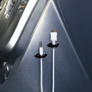【臺灣出貨】汽車用品 固定線夾車用線扣 車內儀表臺導航電線數據線整理線器夾