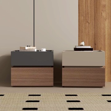 【整裝發貨】新款床頭柜簡約現代極簡輕奢風小型收納柜家用柜子