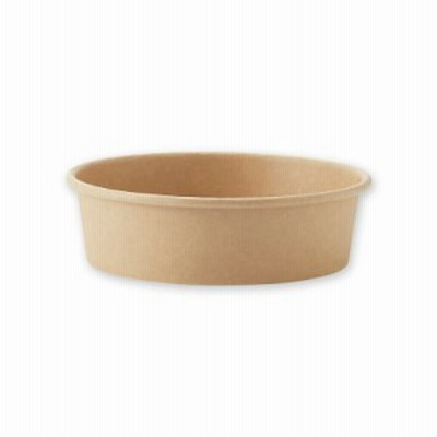 HEIKO 未晒フードカップ 浅500ml ムジ 25個