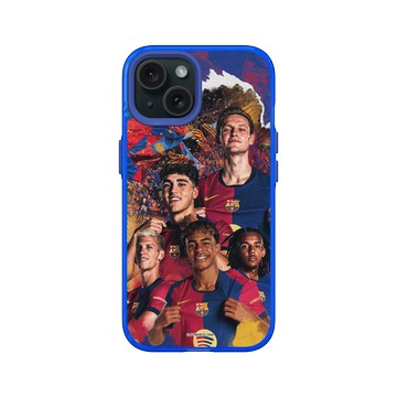 iPhone 15 Clear 激光藍 - FC Barcelona - Team 1