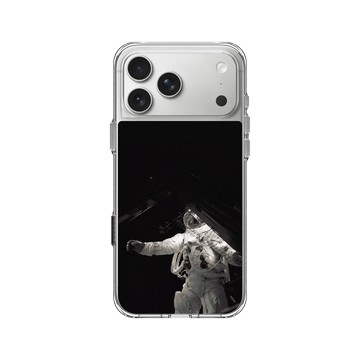 iPhone 17 Pro Max Clear Case（相機按鈕） 透明 - NASA - Gemini 4 - Astronaut White Walking In Space