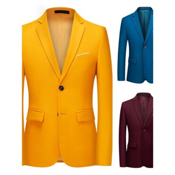 西服單件男士職業伴郎攝影結婚商務正裝外套大碼修身小西裝男主持