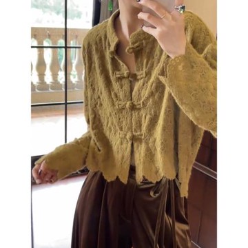 新中式國風早秋老錢風穿搭高級感輕奢外套時尚顯白洋氣小眾上衣潮