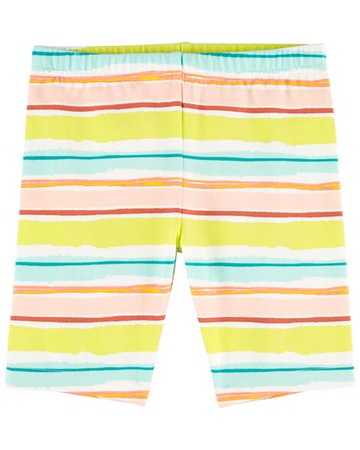 Kid Striped Bike Shorts