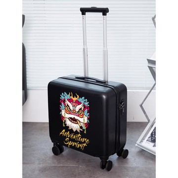 小尺寸拉桿箱141518寸中國風旅行箱國潮密碼行李箱兒童小型登機箱