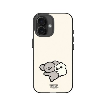 iPhone 16 Clear (相機按鈕) 酷墨灰 - 爽爽貓 Song Song Meow by SECOND - 爽爽貓與無尾熊