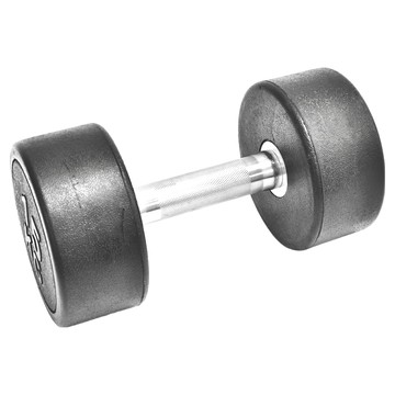 AD-ROCKET 頂級天然橡膠鋼製圓弧啞鈴  17.5kg  1個