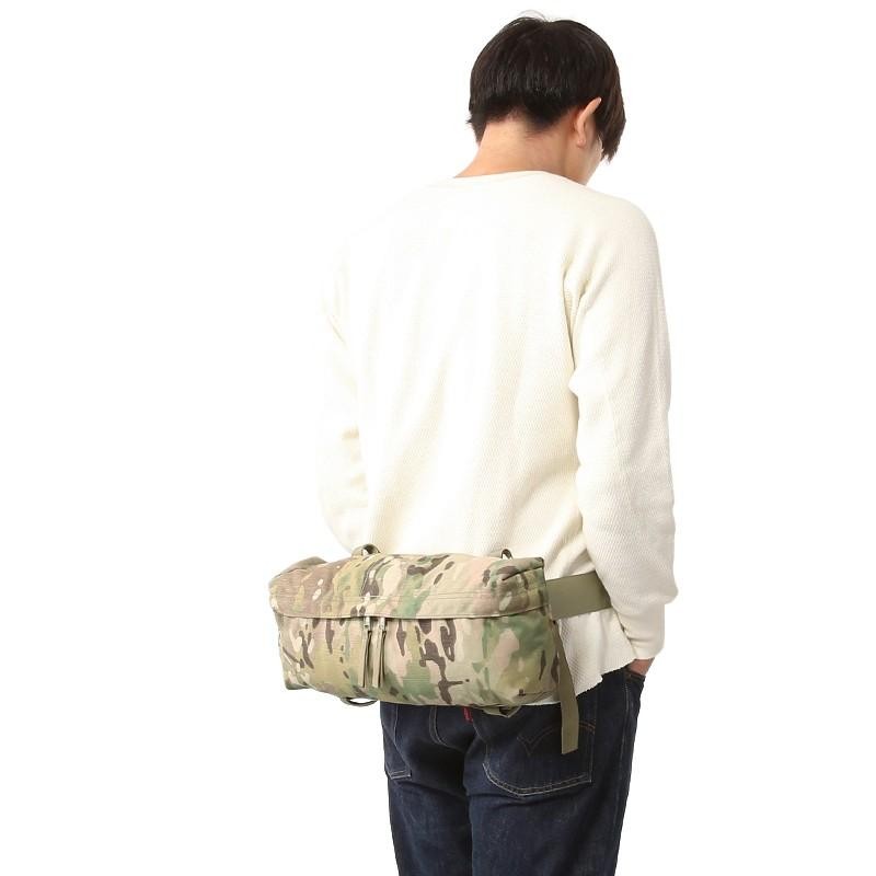 実物 USED 米軍MOLLE II ウエストパック MultiCam ミリタリー バッグ