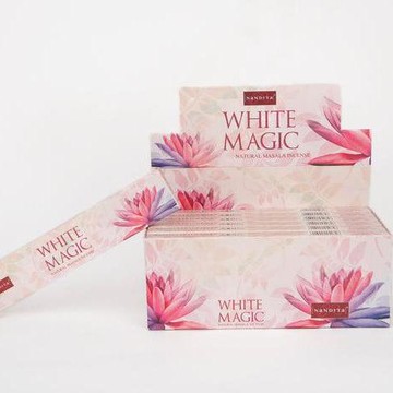 [綺異館]印度香 白魔法 15g 能量香 NANDITA WHITE MAGIC 舒壓 薰香 正能量