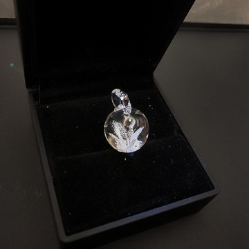 御花毛髮琉璃墜子(含禮盒)