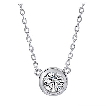 CF Diamond 項鍊 莫桑鑽 最高等級D色 FL淨度 3EX切工 八心八箭邱比特比利時切工 原廠歐式禮盒  銀色  1克拉