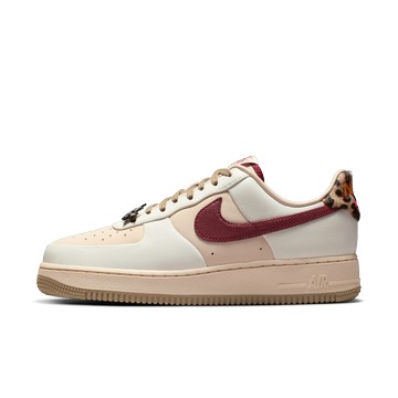 WMNS  AIR FORCE 1 '07 CREAM BURGUNDY