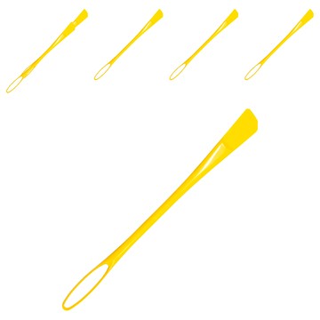 SUNCRAFT 川嶋 調味攪拌棒 ts-01 24cm 黃色  1入  6支