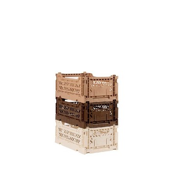 Aykasa土耳其折疊收納籃 - 經典組合 - 提拉米蘇