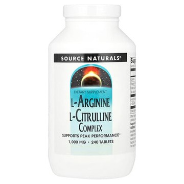 Source Naturals, L-精氨酸L-瓜氨酸複合，1000毫克，240片