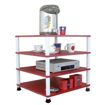 【頂堅】四層收納架/置物架/電器架-60x60公分-三色可選喜氣紅色