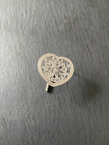 【銀線細工】愛心 (L) 髮勾 / SV925