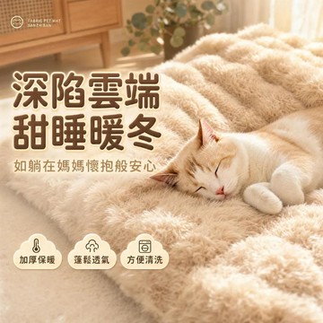 ⌛️限時特賣⌛️ 寵物墊子 貓狗休息墊 貓窩貓墊子 貓狗墊 寵物毛絨加厚墊 小狗保暖睡墊 蓬鬆透氣寵物墊 方便清洗寵物墊