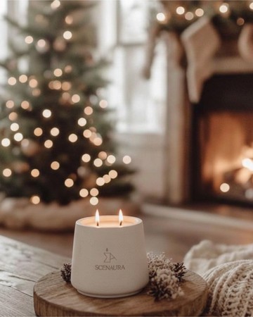 【SCENAURA】冬季限定香氣 手工水泥杯香氛蠟燭