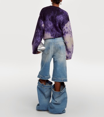 The Attico Low-rise wide-leg jeans