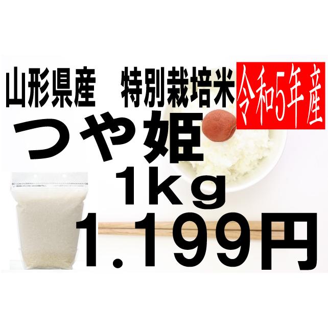 米　令和5年度産　山形県産　特別栽培米　つや姫 1kg