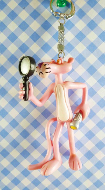 【震撼精品百貨】手機吊飾/鎖圈-頑皮豹系列-放大鏡 震撼日式精品百貨